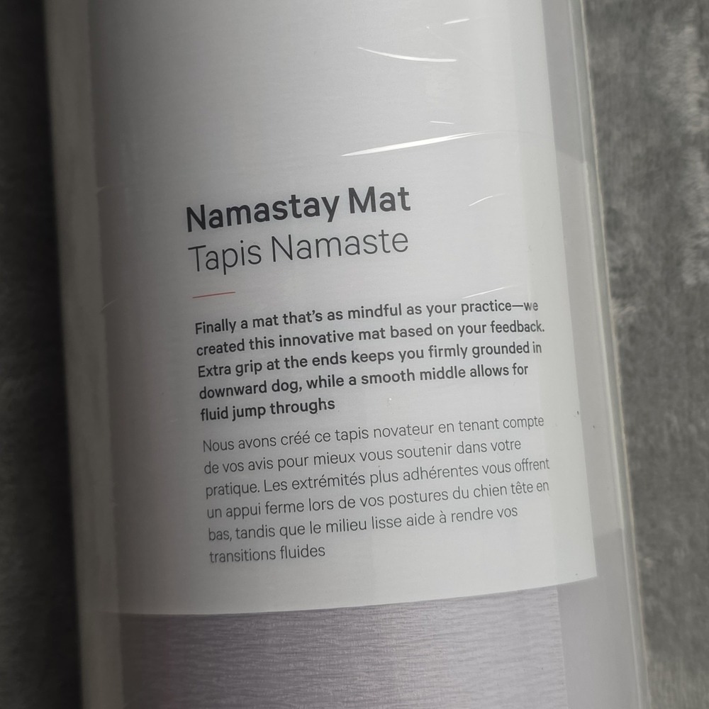 Lululemon Namastay Yoga Mat New Sealed SRGZ/BUCA Exercise Mat 4mm 5.7 Lbs Lavend - Picture 4 of 9